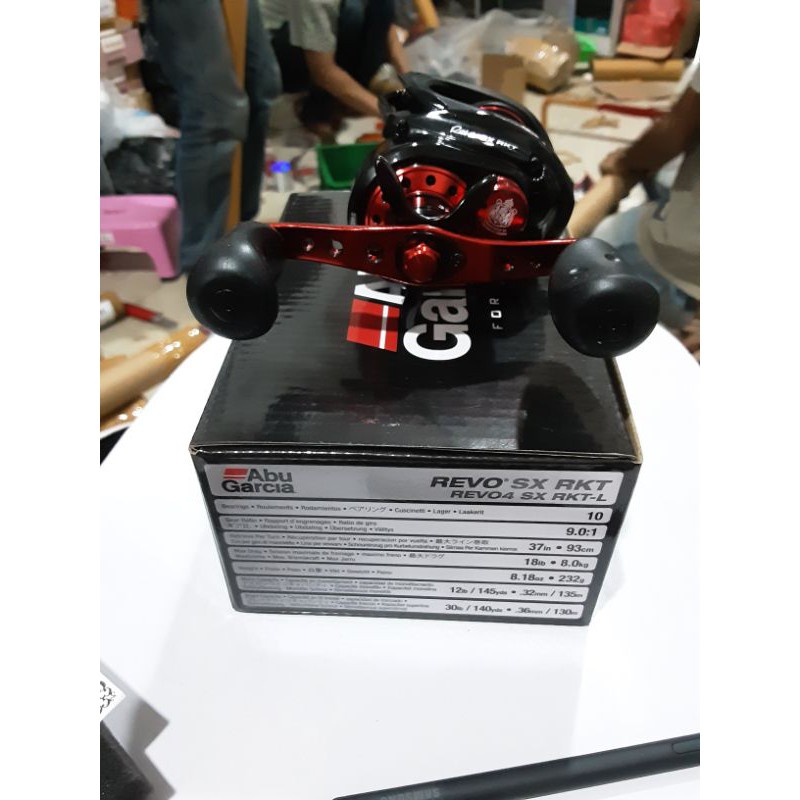 Reel Abu Garcia Revo beast rocket sx rkt l reel bc dus hitam