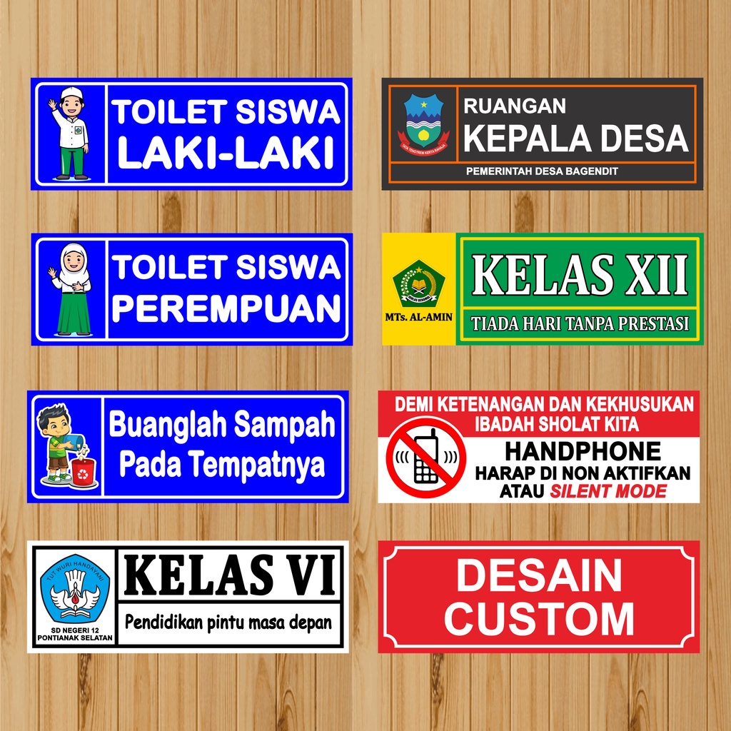

Papan Akrilik, Papan Nama, Desain Custom