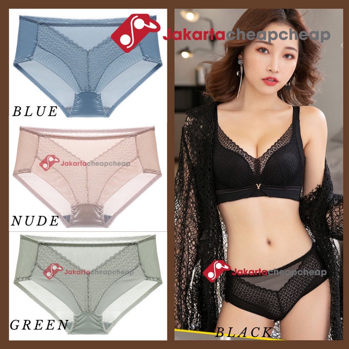 JC104 Celana Dalam Wanita Panty Cewek Lace Sexy CD Renda Premium