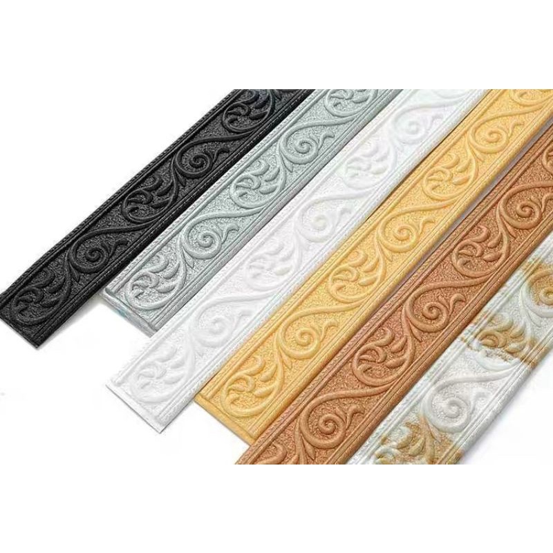 De'Core Wallpaper List Border Foam Stiker Wallborder Foam 3D | Lis Dinding Dengan Perekat Lem