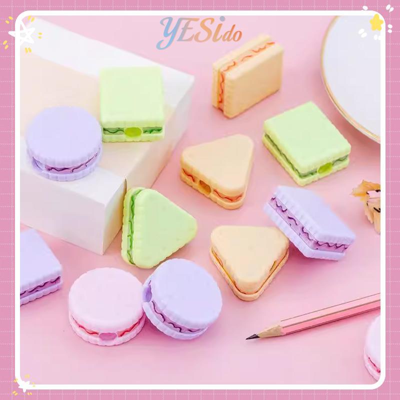 

COD✨Penggemar Rautan Bentuk Kue Kreatif Rautan Pensil Portabel Siswa-YES