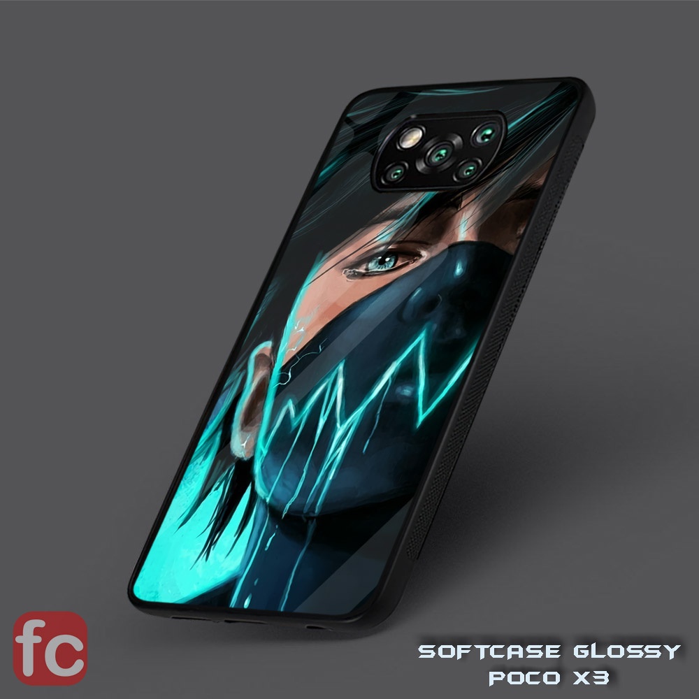 Custom Case Glossy Poco X3 Pro Nfc |AA35| Poco x3 Tpu Efek Kaca