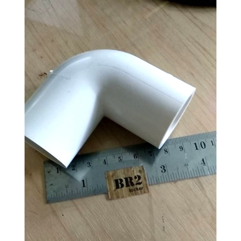 konektor paralon 2 arah knie elbow AW / 2 way 1 inch Warna putih
