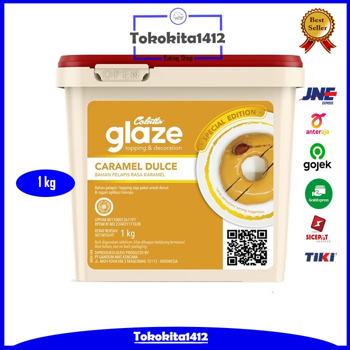 COLATTA Glaze Caramel Dulce Dip Topping Selai 1 kg
