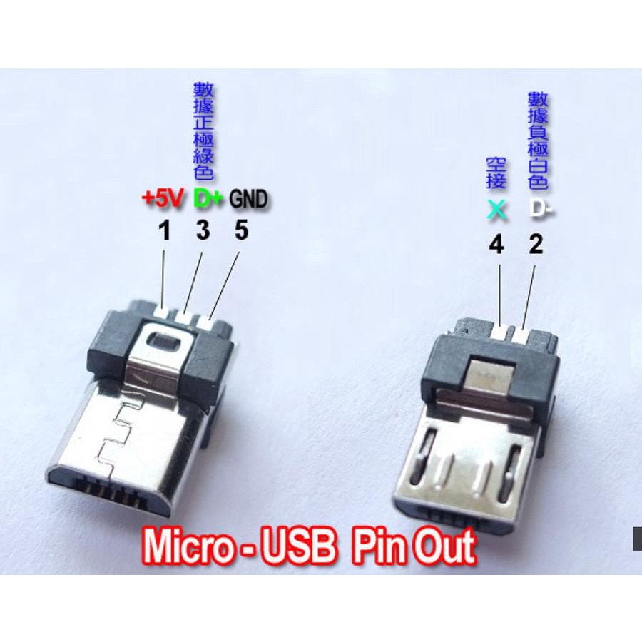 DIY Socket Micro USB Male 5 pin