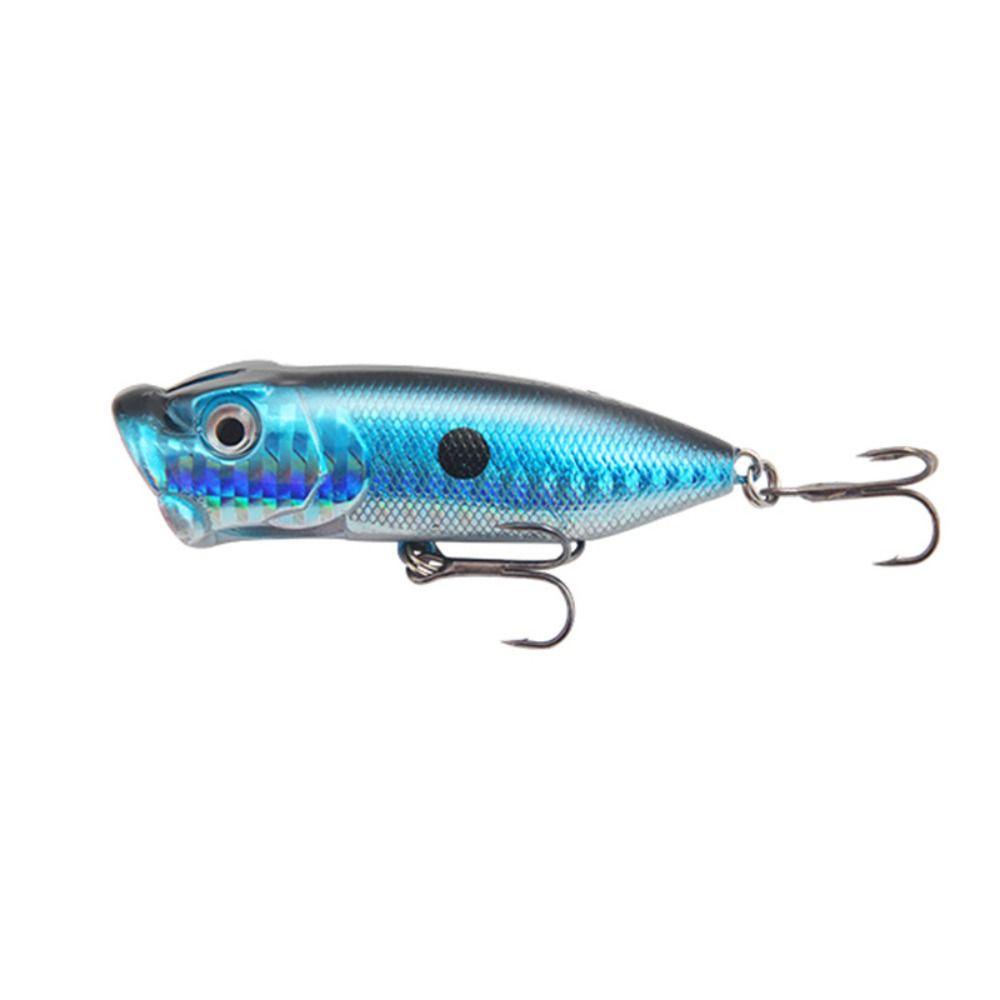 Lanfy Umpan Pancing Plastik 6.5cm/11.8g 6warna Popper Fishing Lure Dengan 2kait Treble Topwater Bait Lures Wobbler Umpan Pancing Umpan Keras