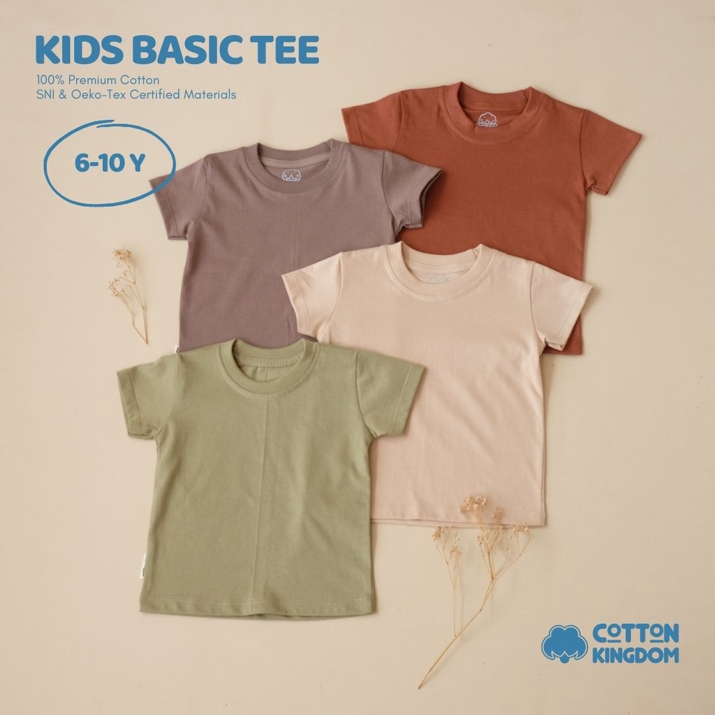 Kaos Anak/  Basic Tee Anak 6-10 tahun Earth Tone Series