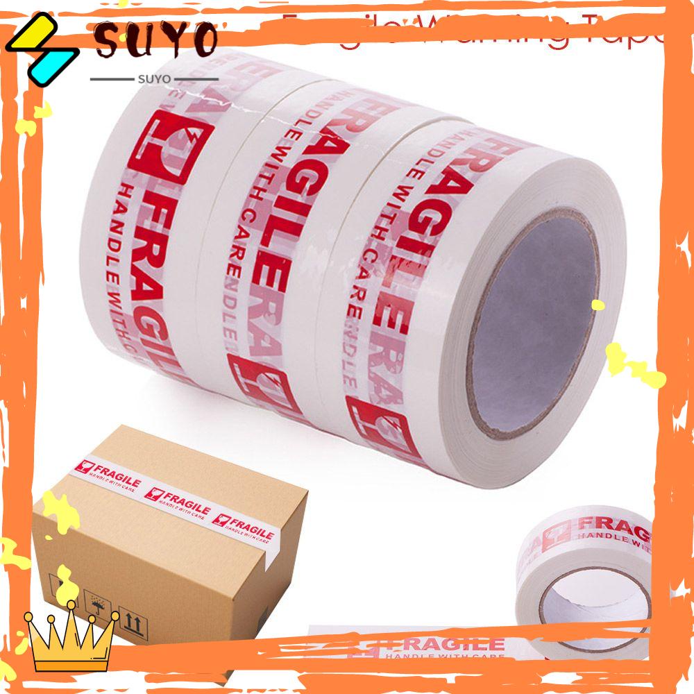 Suyo Fragile Warning Tape Tahan Lama Express Box Logistik Karton Sealing