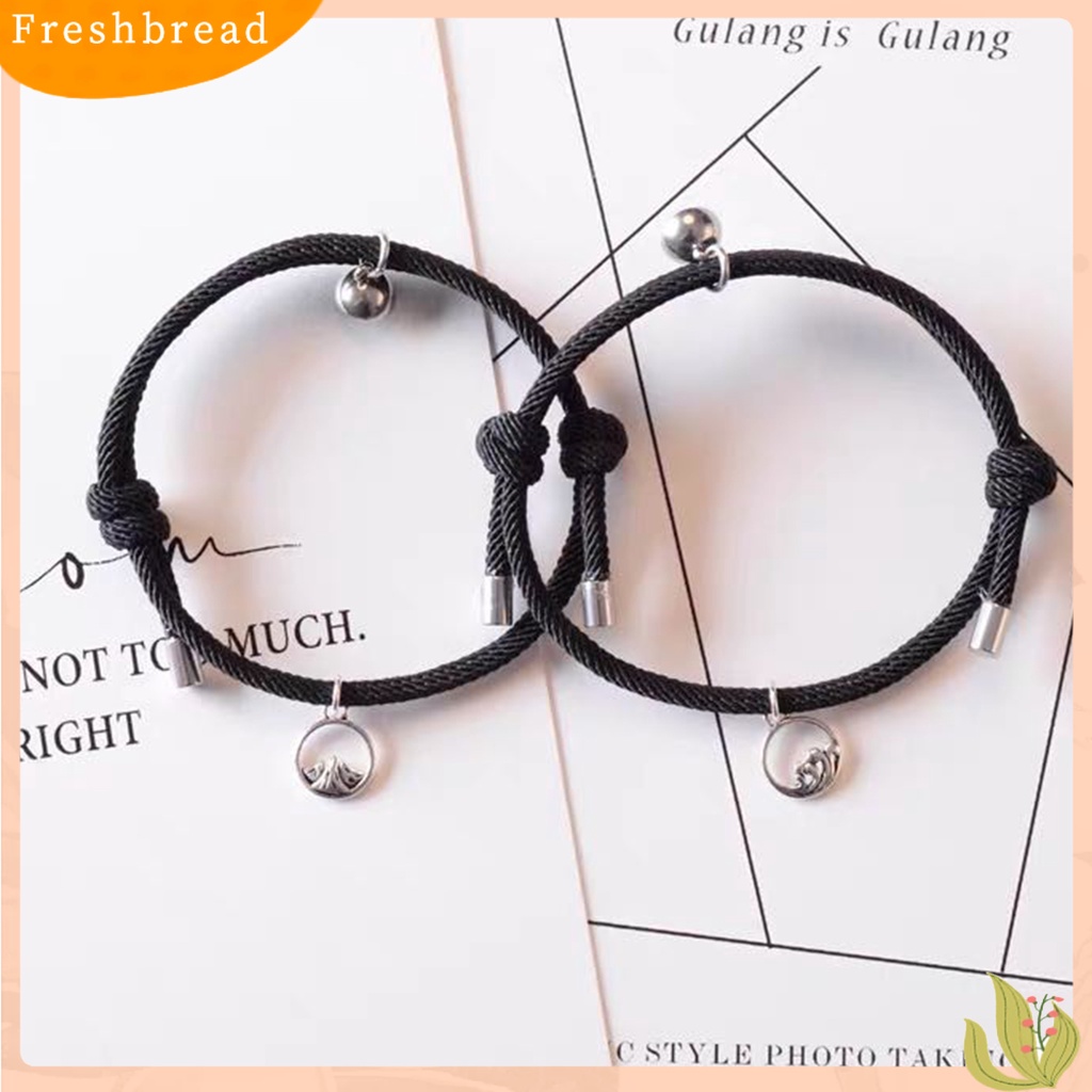 &lt; Freshbread &gt; 2Pcs Gelang Pecinta Adjustable Fashion Unisex Gelang Tali Kepang Untuk Pacaran