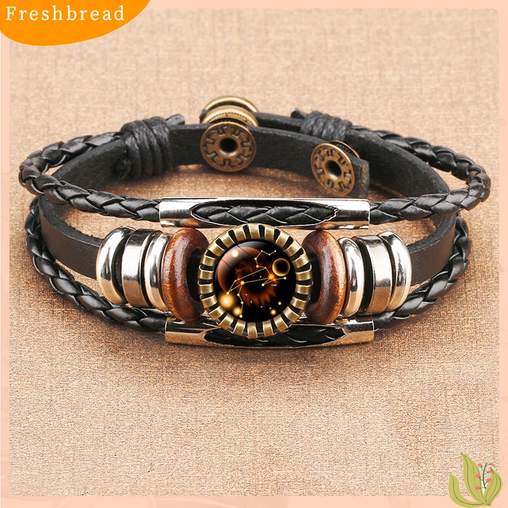 &lt; Freshbread &gt; Vintage Unisex 12stelasi Dikepang Multi-layer Gelang Gelang Perhiasan