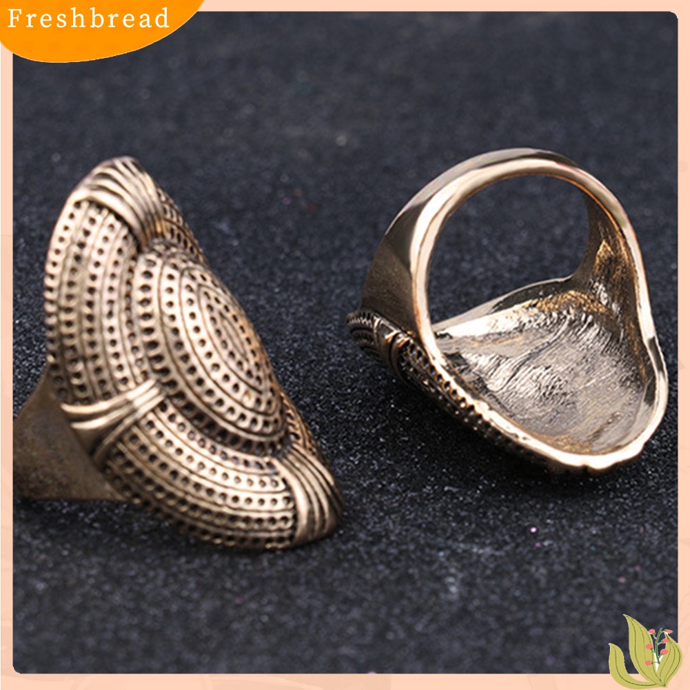 &lt; Freshbread &gt; Kreatif Berlebihan Mesh Desain Lubang Paduan Jari Cincin Pria Wanita Perhiasan Hadiah