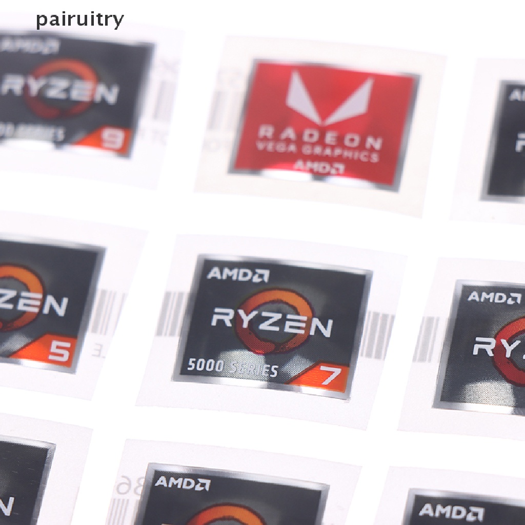 Prt AMD Processor Series Stiker ATHLON Ryzen R 3 5 7 Logo Generasi PRO7 Label PRT