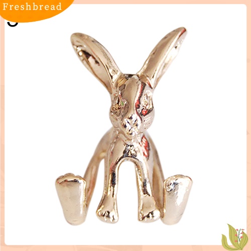 &lt; Freshbread &gt; 1Pc Wanita Kelinci Lucu Hewan Alloy Telinga Stud 3D Bunny Earring Fashion Perhiasan