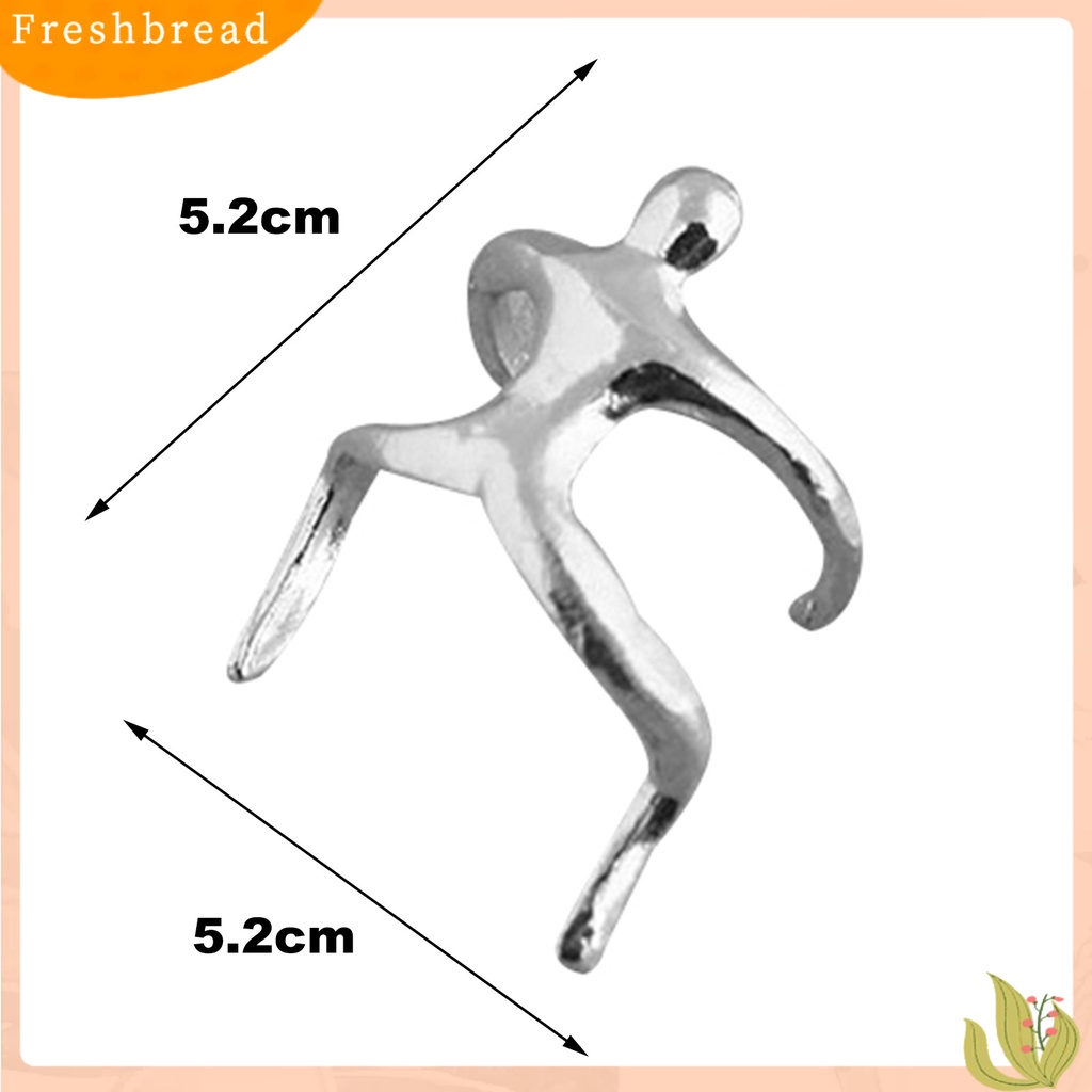 &lt; Freshbread &gt; 1Pc Klip Telinga Bentuk Orang Kecil Hiasan Telinga Anting Tulang Rawan Wanita Tanpa Tindik Untuk Hari Kasih Sayang