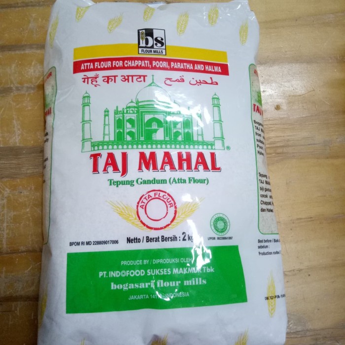 

[Ready-Tepung Instan] TAJ MAHAL AATA 2KG Packs