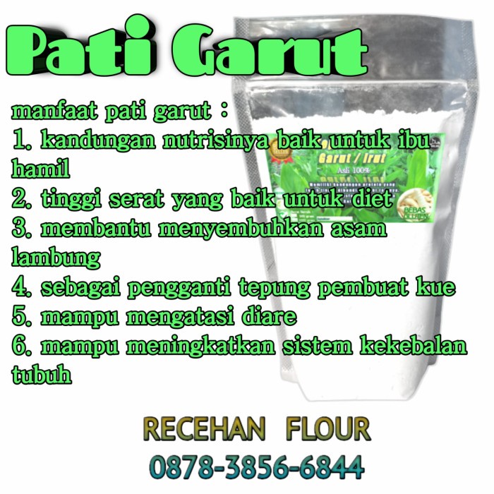 

COD- Tepung Pati Garut Organik 1 kg