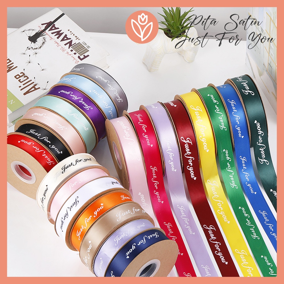 

[1 METER] PITA MOTIF JUST FOR YOU LEBAR 2.5CM (ECER PER METER) IMPORT PREMIUM PITA KADO HAMPERS GIFT BOUQUET