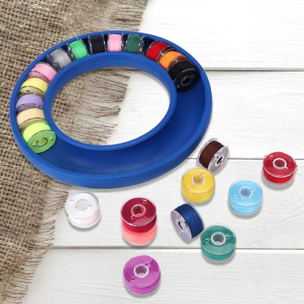 Lanfy Bobbin Holder Household Round Sewing Tools DIY Silikon Pekerjaan Tangan Aksesoris Kotak Penyimpanan