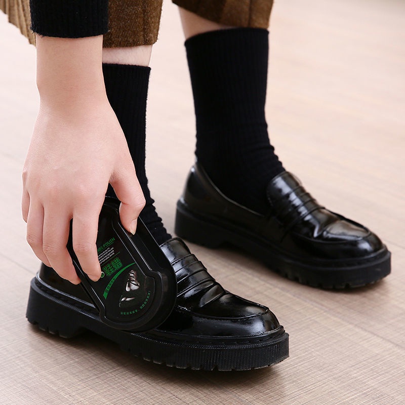 Semir Sepatu Kulit Spons Shoes Polish Sponge Brush Hasil Maximal