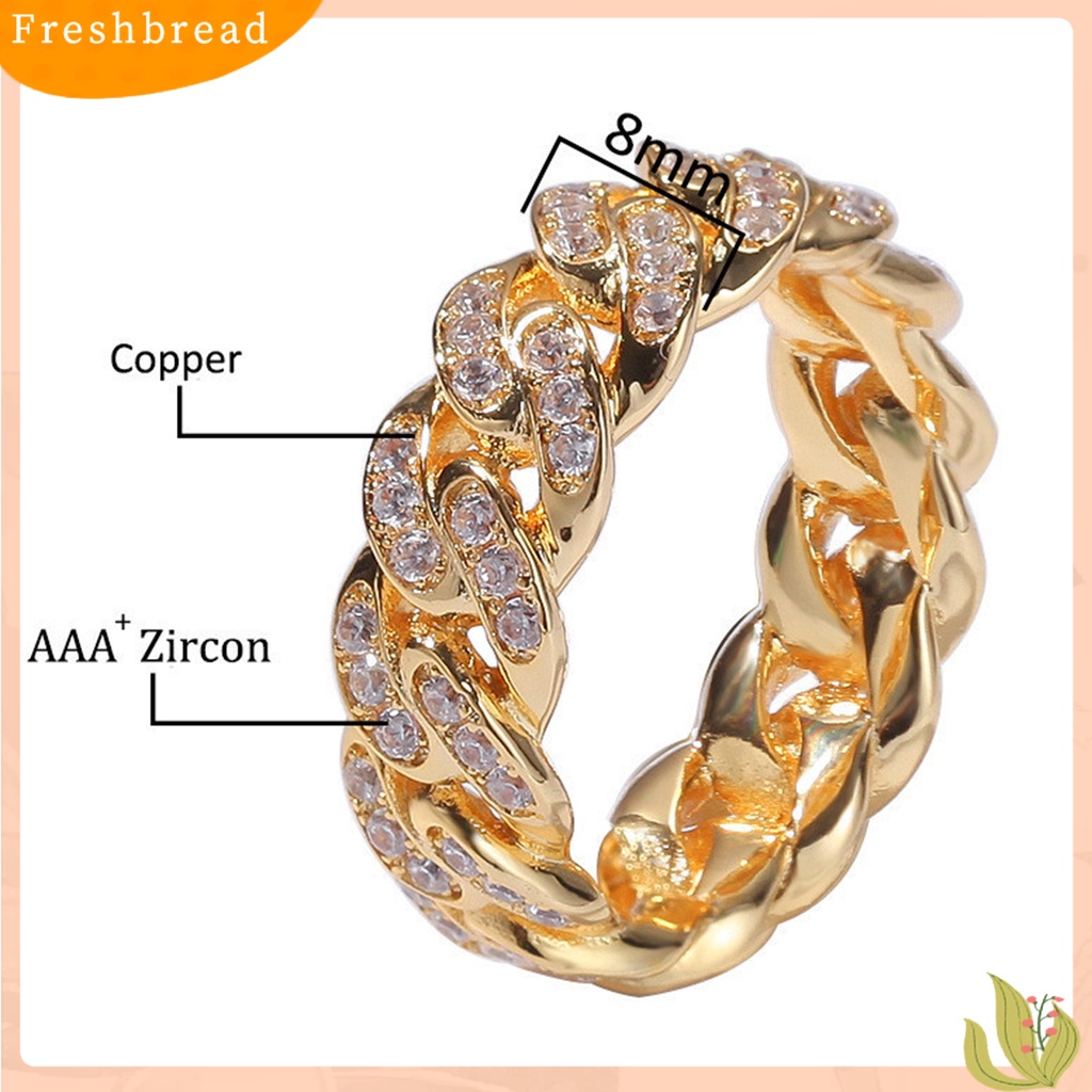 {In Stock} Fashion Memutar Cincin Kreatif Perhiasan Cincin Cubic Zirconia Alloy Finger Ring Untuk Hadiah