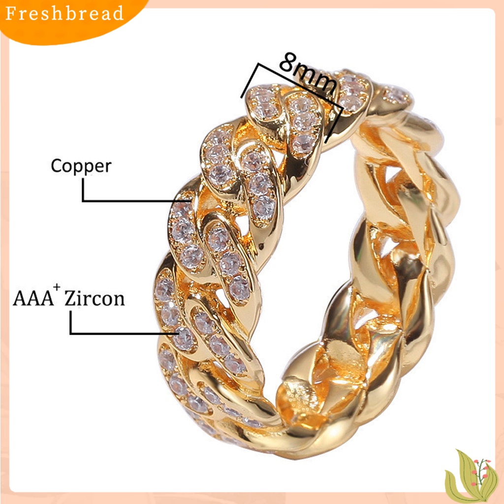 {In Stock} Fashion Memutar Cincin Kreatif Perhiasan Cincin Cubic Zirconia Alloy Finger Ring Untuk Hadiah