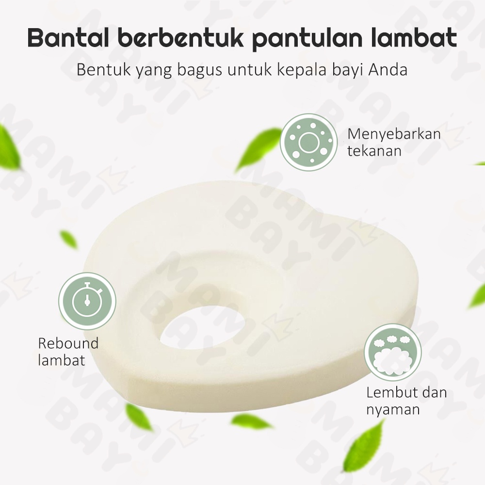 Mamibayi Bantal Premium Memory Foam Bayi Bantal Anti Peyang Lembut