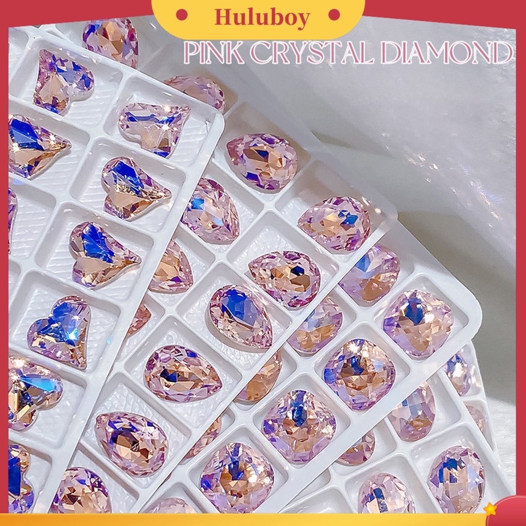 {In Stock} 20Pcs/Pack Kuku Berlian Imitasi Indah Hidup Mengkilap Kreatif Glitter DIY Ringan 3D Kuku Manicure Craft Ornamen Digunakan Di Rumah