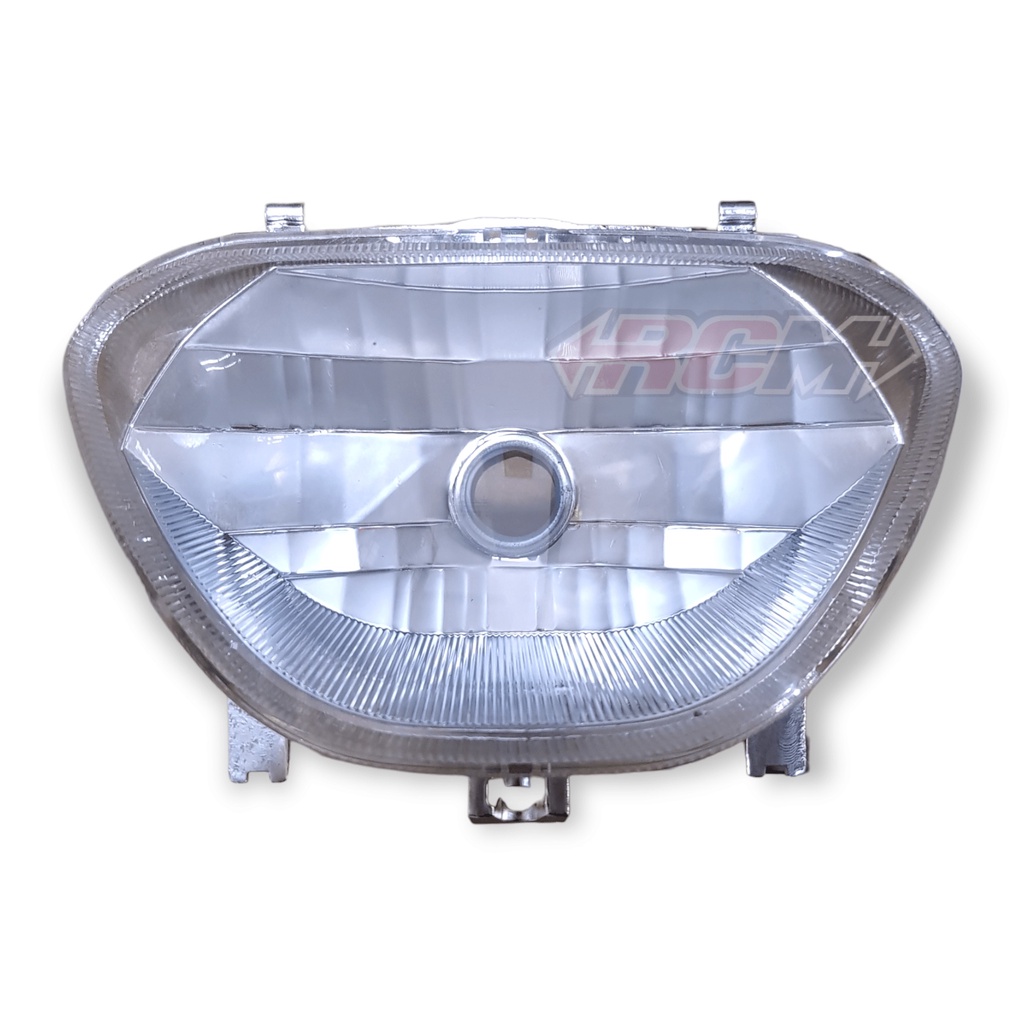 HEADLIGHT HEADLAMP HEAD LAMP MICA MIKA KACA LENS LENSA REFLECTOR REFLEKTOR DEPAN UTAMA ONLY TIDAK ADA MARKING KGD SUZUKI SHOGUN NEW R 110 TANPA LAMPU BEST QUALITY BAHAN TEBAL JAMINAN KUALITAS