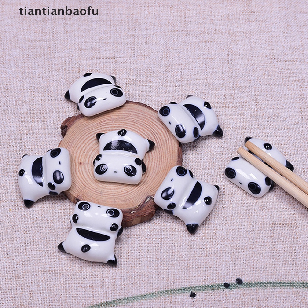 [tiantianbaofu] Chop Rest Keramik Holder Panda Chops Rest Sumpit Makan Stand Butik