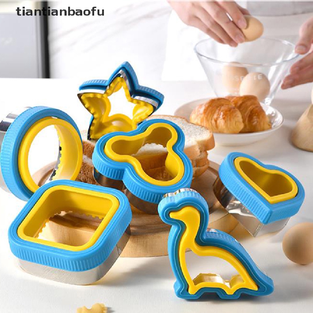 [tiantianbaofu] Sandwich Cutter and Sealer Set Alat Pemotong Kue Kering Sayuran Buah Sandwich Cutter Butik