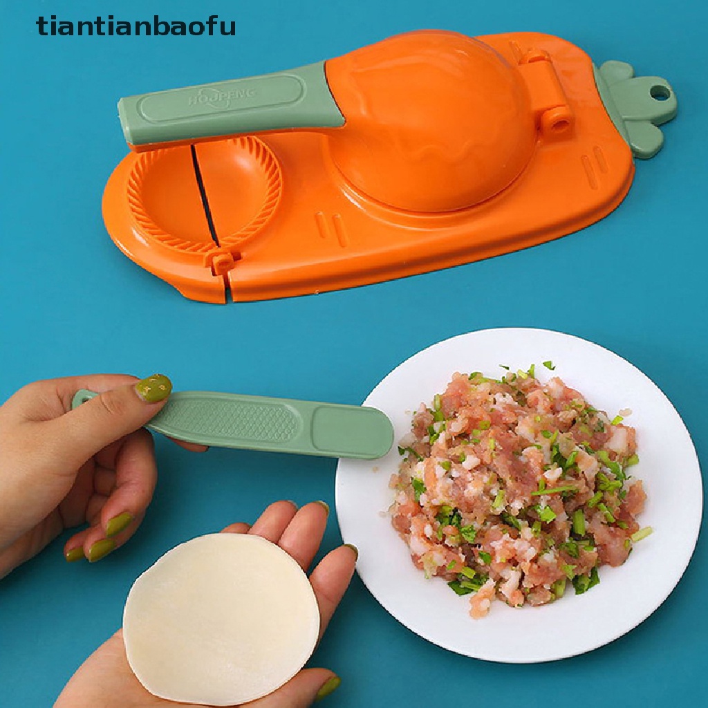 [tiantianbaofu] Artefak Kulit Pangsit DIY Dumpling Maker Pembungkus Manual Membuat Cetakan Plastik Butik