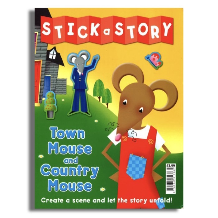 Stick A Story: Town Mouse and Country Mouse Sticker Activity book Buku Aktivitas Anak