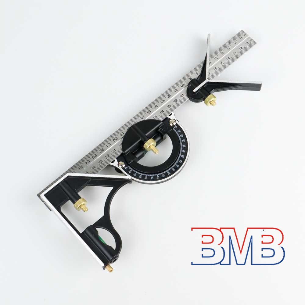 

K5 N22 SILVERLINE 3 in 1 Penggaris Multifungsi Adjustable Angle 30cm - 991857