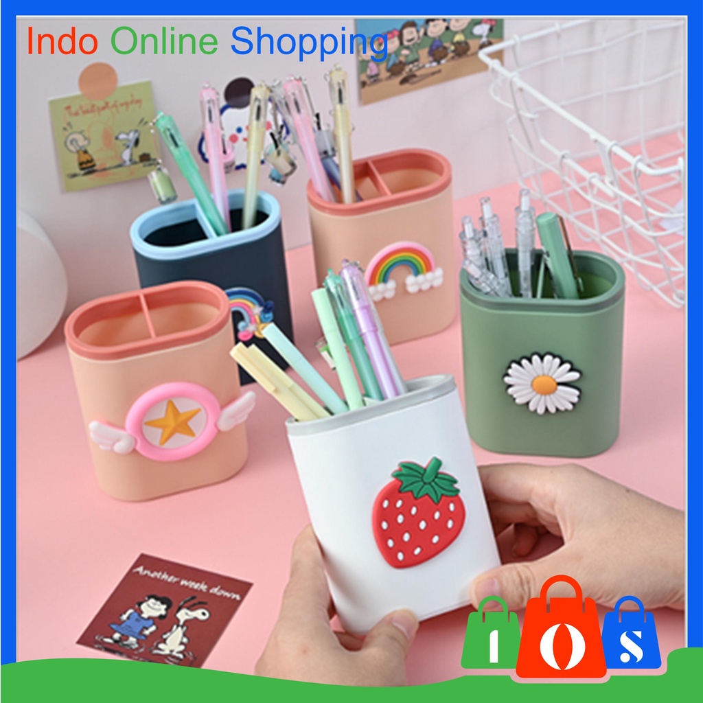 

Tempat Pensil Dan Pulpen Gaya Korea Import Serbaguna Desktop Multifungsi Pen Holder COD σ 214