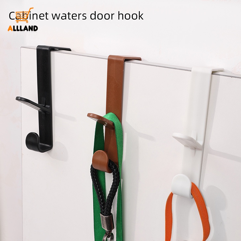 Portable Door Mounted Detachable PP Vertical Row Hook/Bantalan Beban Kuat Rak Gantung Baju/Lemari Pengait Penyimpanan Serba Serbi Hemat Ruang