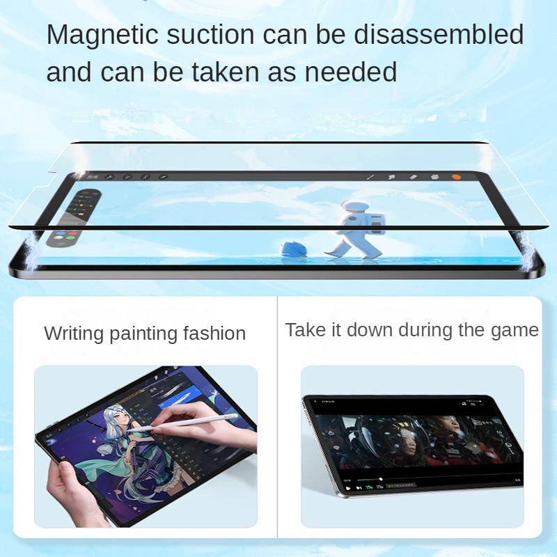 Untuk Huawei MatePad Pro M6 10.4 10.8 11 12.6 inch 2021 2022 Pelindung Layar Kertas Dapat Dilepas Daya Tarik Magnetik Untuk Huawei Honor Tablet Pad V6 V7 V8 8 Pro 10.4 11 12 12.1