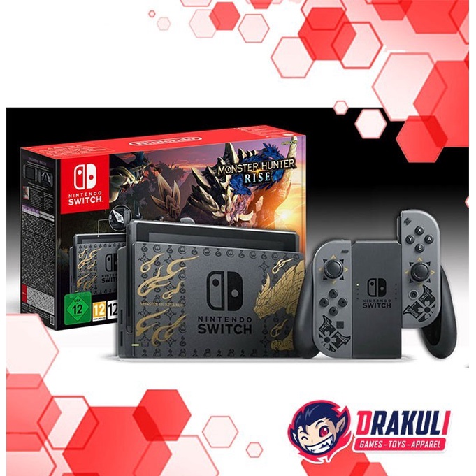 Nintendo Switch Console Monster Hunter Rise Special Edition (NO GAME).