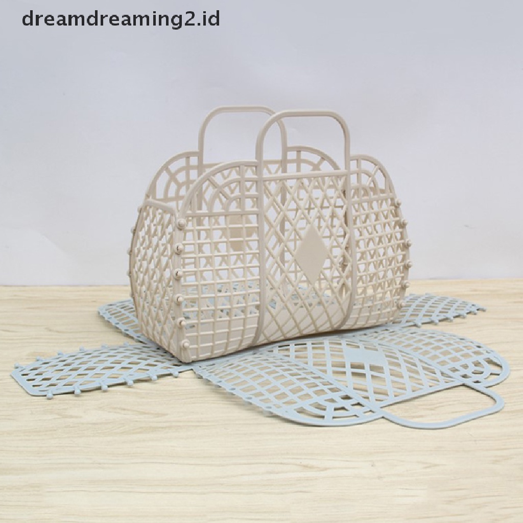 (hot) Keranjang Shower Dapat Dilepas Keranjang Mandi Plastik Bathroom Hollow Wash Storage Basket//