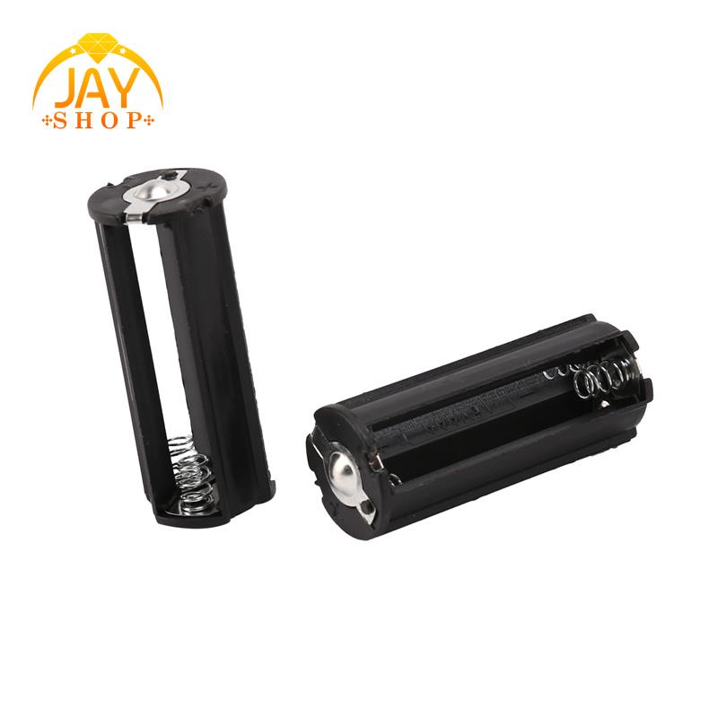 2pcs Dudukan Baterai Hitam Untuk Baterai AAA 3x1.5v Senter Torch