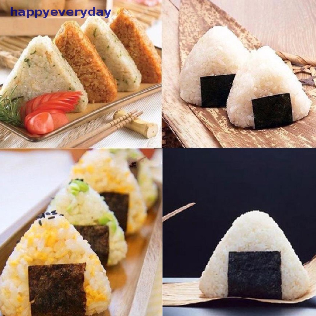 [happy] 2pcs DIY Cetakan Sushi Onigiri Rice Ball Food Press Form Sushi Mold Cetakan Alat DIY [ID]