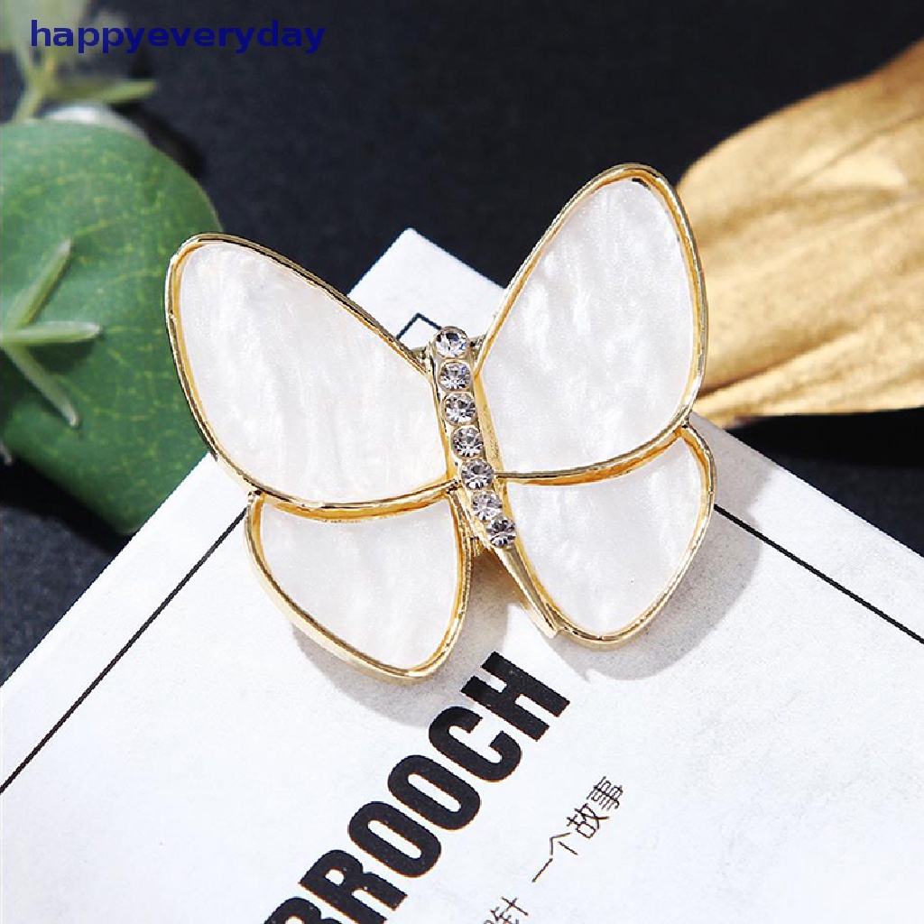 [happy] 1pc Pakaian Butterfly Pin Bros Pin Fashion Hadiah Untuk Wanita Gadis Perhiasan Pesta [ID]