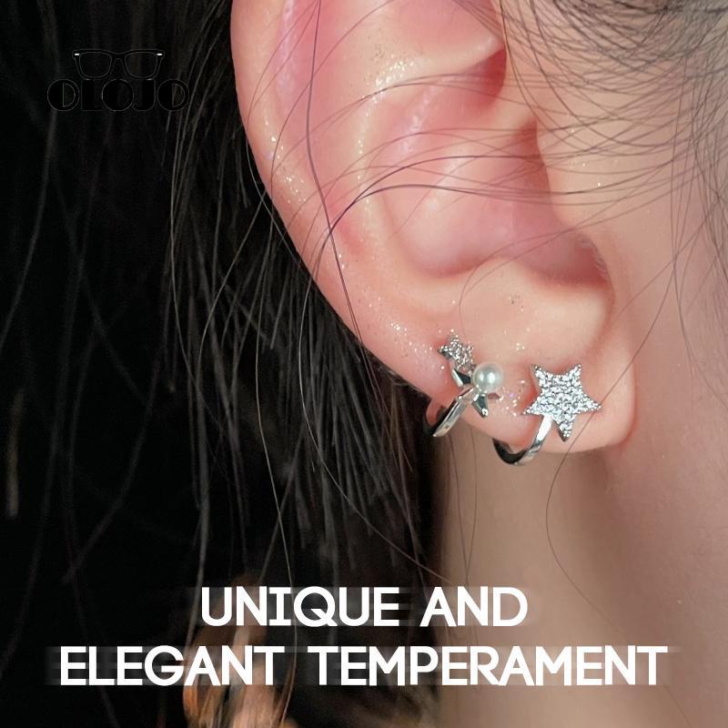 【COD】Anting Bintang Mutiara Rasa Desain Perempuan Anting Canggih Anting Perempuan Anting Temperamen