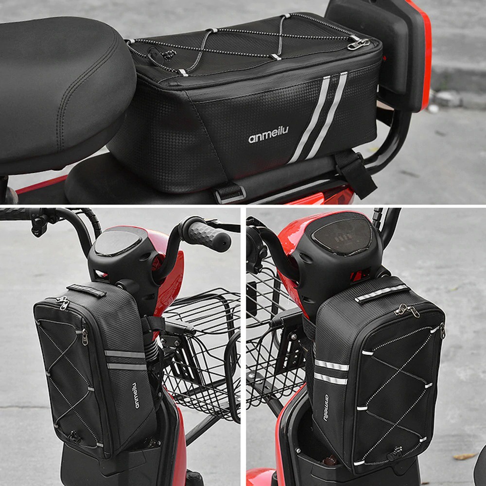 ANMEILU Tas Sepeda Bicycle Rear Carrier Bag Waterproof 7L - 7009 - Black