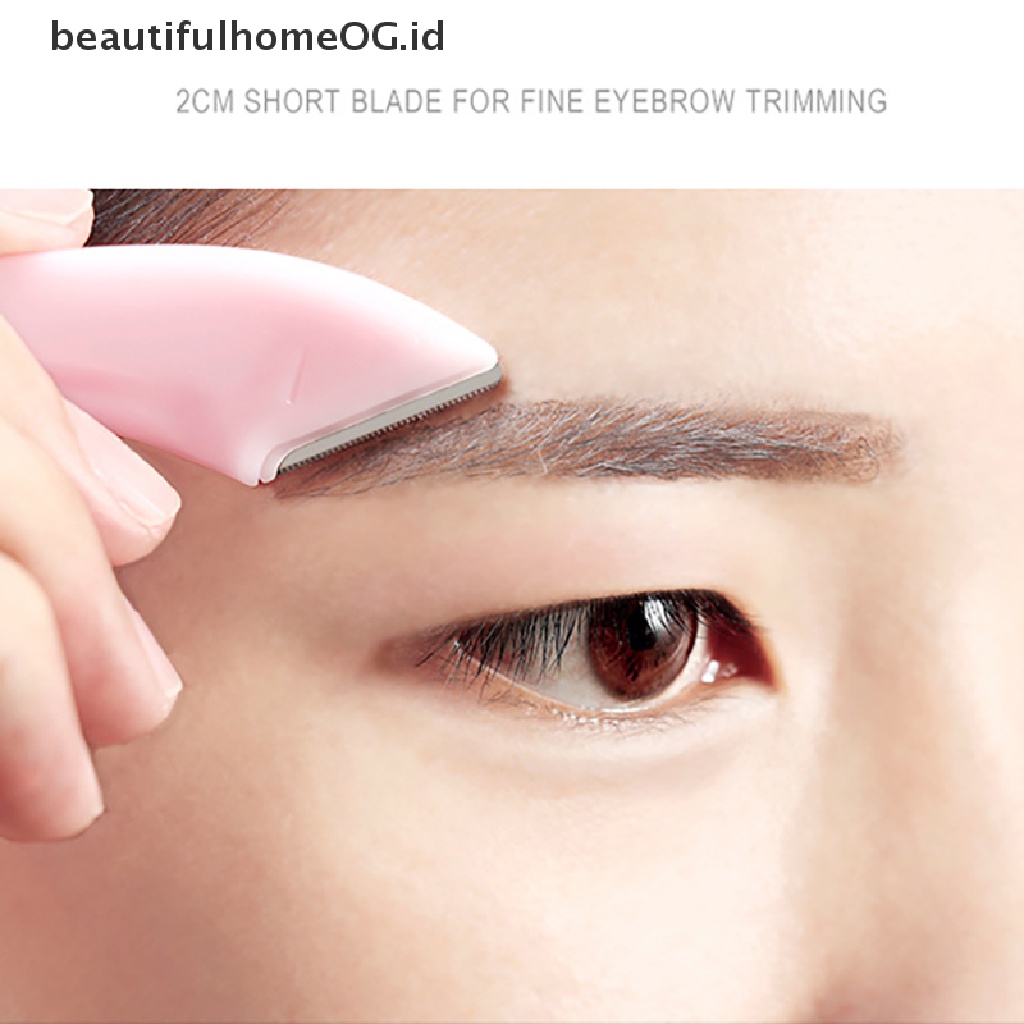 // Lebaran// Pemotong Alis Stainless Steel Trimmer Eyelash Hair Scissors Remover Shaver **