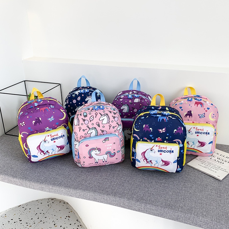 Tas Sekolah Unicorn Anak Terbaru Ransel Sekolah PAUD TK Motif Unicorn Taman Kanak Kanak