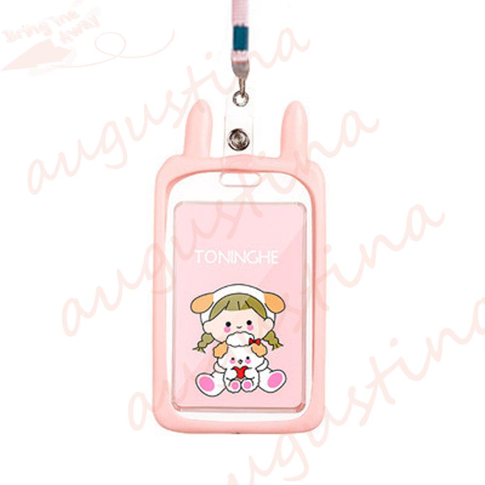 Agustina Card ID Holder Perlengkapan Sekolah High Quality Luggage Tag Trinket Kartu Nama Cover Kartu Bank Kartu Kredit