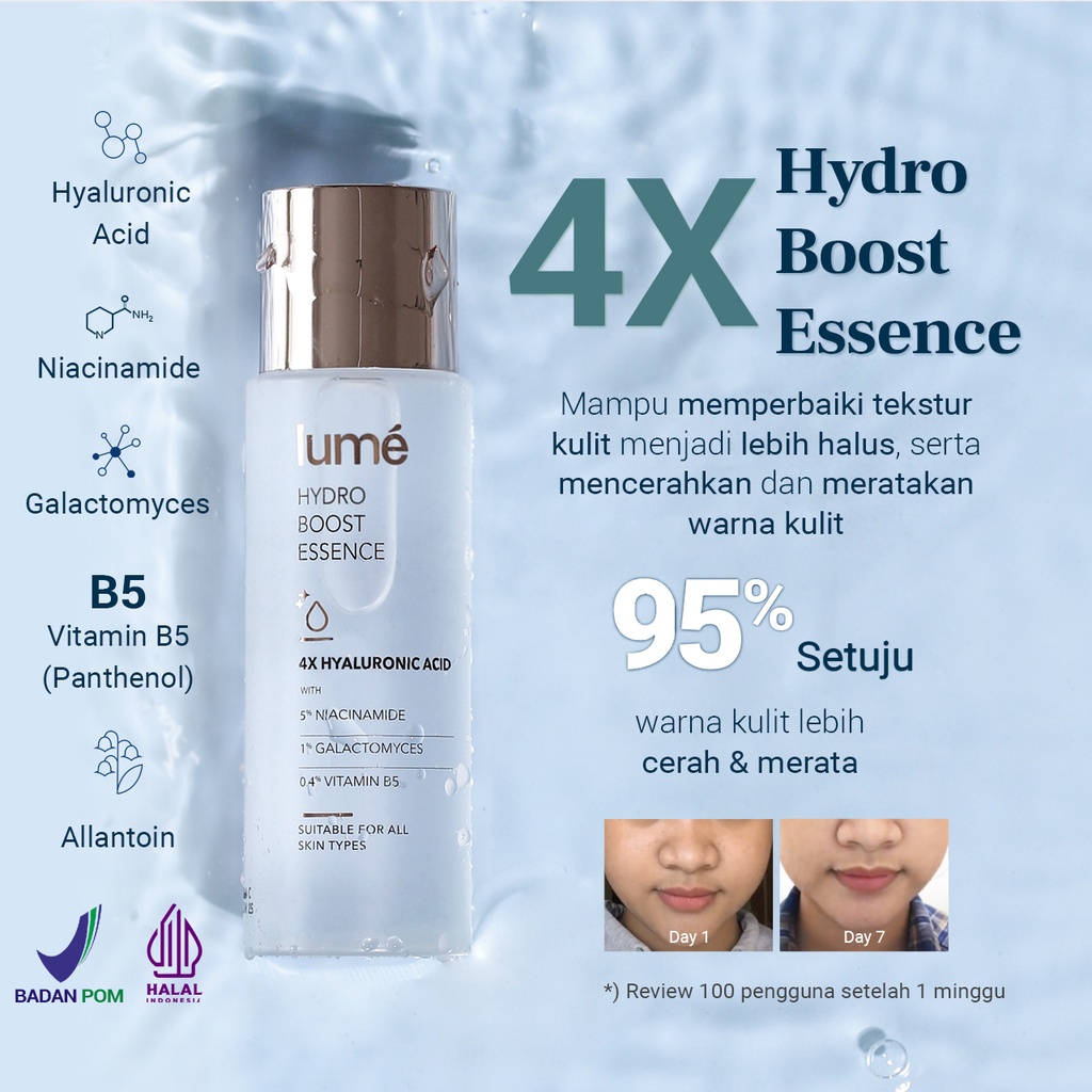 LUME Skincare Hydro Boost Essence Mencerahkan