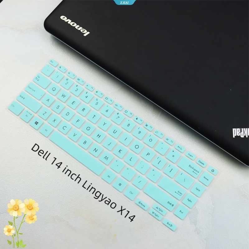 Keyboard Laptop Full Coverage Dell 14inch Lingyao X14 Tahan Lembab Film Pelindung Berkualitas Tinggi [ZK]