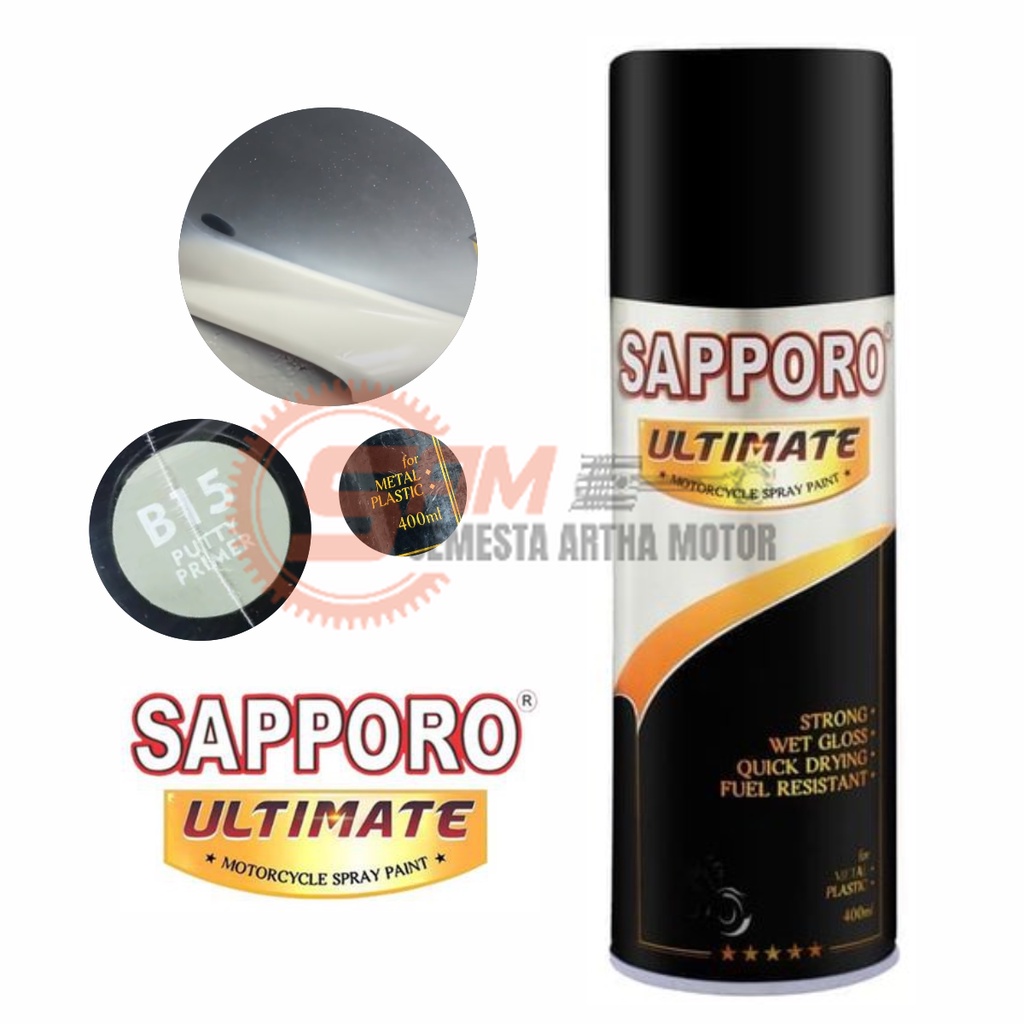 Pilox Sapporo Ultimate Putty Primer B15 Cat Semprot Dasar Pilok Dempul Aerosol Spray