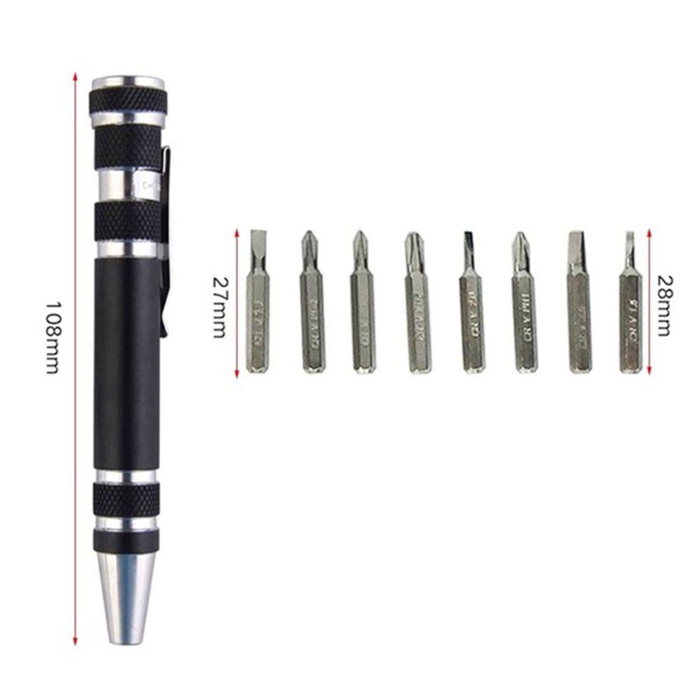 POPULAR Populer Obeng Pen Multi-Fungsi Mini Presisi Obeng Saku Obeng Paduan Aluminium